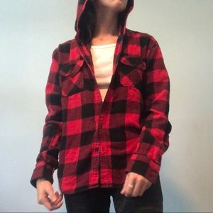Hoodie flannel